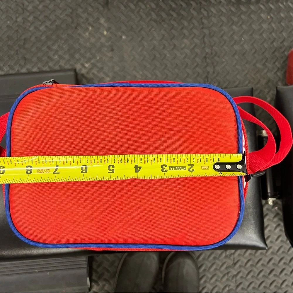Red and Blue Insulated Cooler Bag